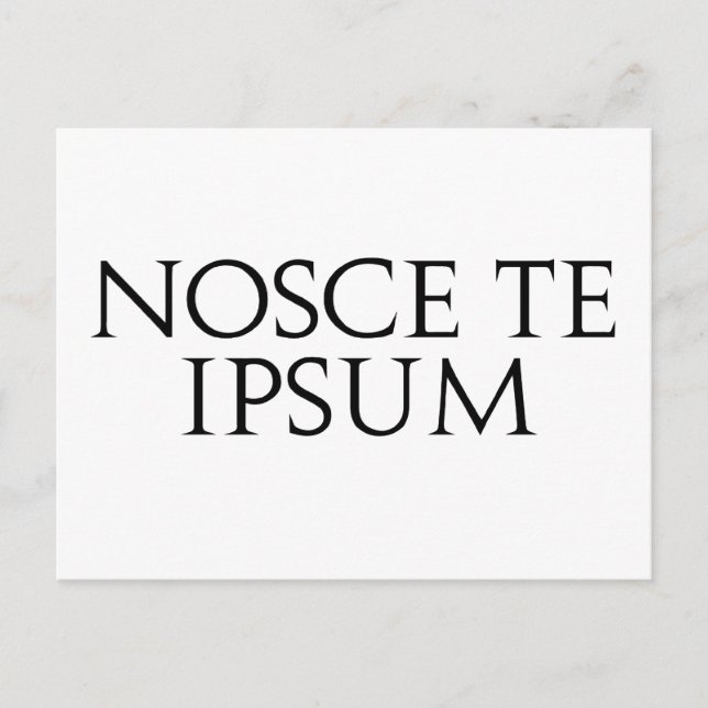 Carte Postale Nosce Te Ipsum (Devant)