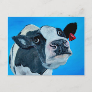 Carte Postale nosey de vache d'art frey