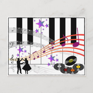 Carte Postale Nostalgie du sock Hop