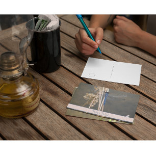 Carte Postale Note de botanique personnalisée du dragonfly bleu 