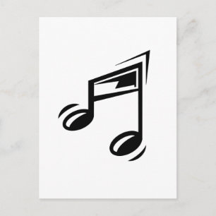Carte Postale Note de musique