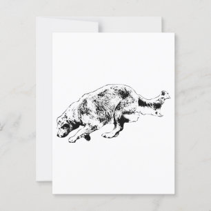 Carte Postale Note rapide : Golden on the Go