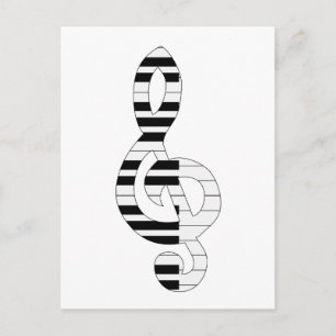 Carte Postale notes musicales
