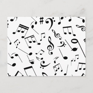 Carte Postale Notes musicales 3