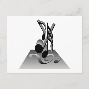 Carte Postale Notes musicales T-shirts et cadeaux.