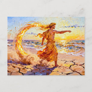 Carte Postale Notos Dieu du Vent du Sud de la mythologie grecque