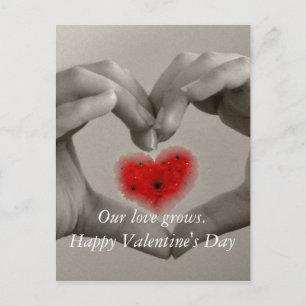 Carte Postale Notre amour grandit Saint-Valentin