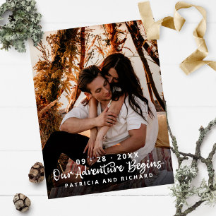 Carte Postale Notre Aventure Commence Le Mariage Enregistrer La