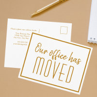 Notre Bureau A Déplacé Chic Gold Business Moving