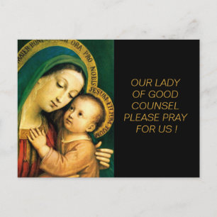 Carte Postale notre dame de bon conseil priez pour nous !