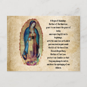 Carte Postale Notre-Dame de Guadalupe, Nuestra Señora de Guadalu