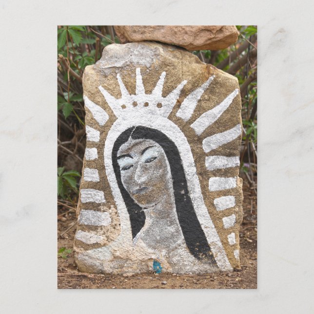 Carte Postale Notre Dame de Guadalupe Peinture Rock, Albuquerque (Devant)
