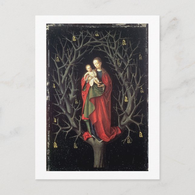 Carte Postale Notre-Dame de l'arbre sec c.1450 (huile sur pannea (Devant)