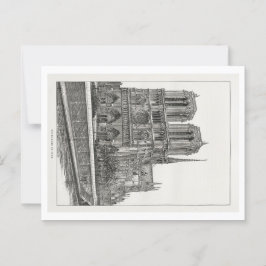 Carte postale Notre Dame de Paris + Enveloppe