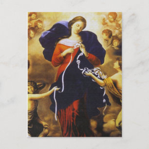 CARTE POSTALE NOTRE DAME UNDOER OF KNOTS IMAGE DÉVOTIONNELLE