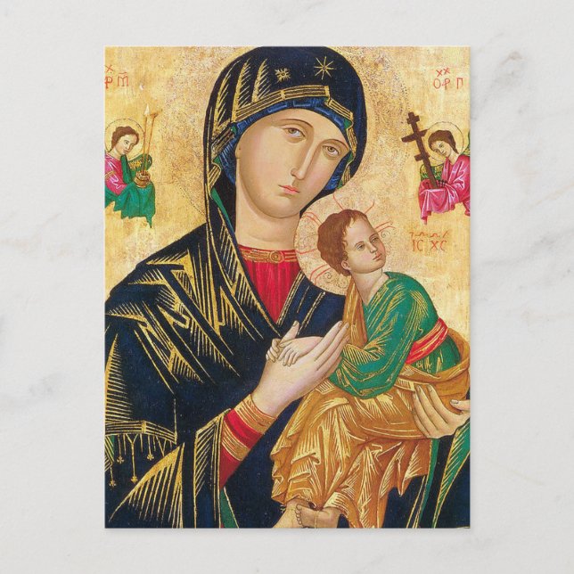 Carte Postale Notre Mère Vierge Marie Perpétuelle Aide (Devant)