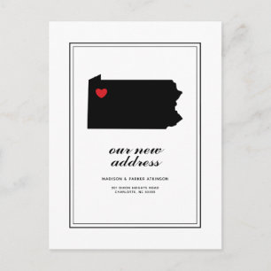 Carte Postale Notre nouvelle adresse en PA   Marquer votre ville