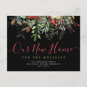 Carte Postale Notre nouvelle maison script lettrage Nouvelle mai