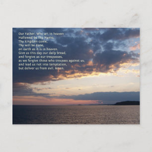 Carte Postale Notre Père Prière