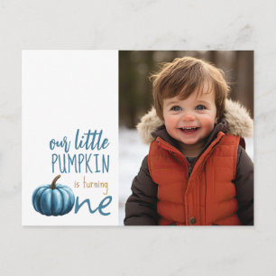 Carte Postale Notre Petit Citrouille 1er Anniversaire 