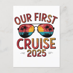 Carte Postale Notre première croisière 2025 - Correspondance de 