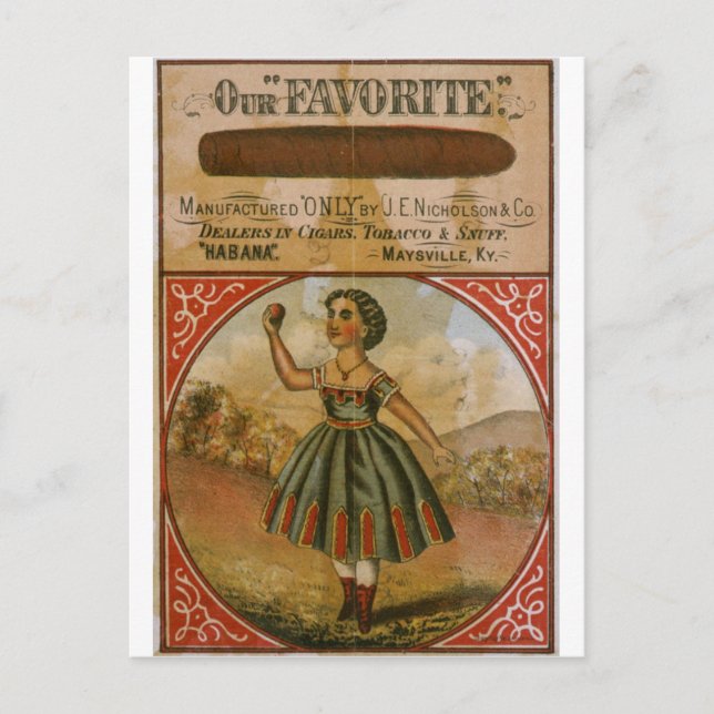 Carte Postale Notre tabac Vintage préféré (Devant)