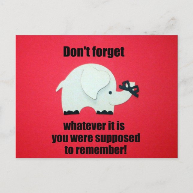 Carte Postale N'oublie pas... (Devant)