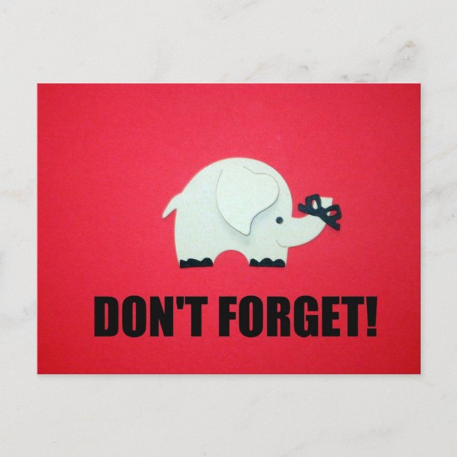 Carte Postale N'oublie pas ! (Devant)