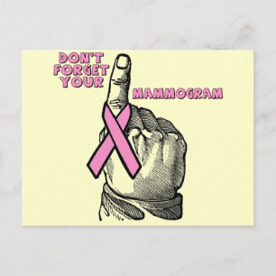 Carte Postale N'oubliez pas votre mammographie
