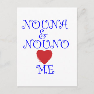 CARTE POSTALE NOUNA ET NOUNO M'AIMENT