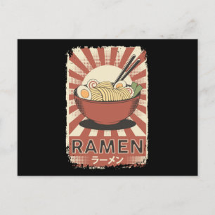 Carte Postale Nourriture japonaise parfaite Ramen Ramen Lover