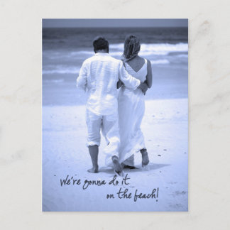 Carte Postale Nous allons le faire sur la plage !