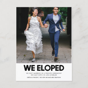 Carte Postale Nous avons choisi le faire-part photo mariage mode
