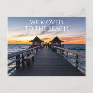 Carte Postale Nous Avons Déménagé À La Plage Naples Pier Florida