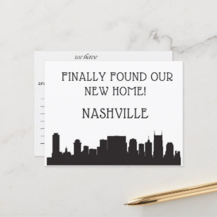 Carte Postale Nous avons déménagé à Nashville