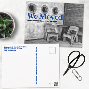 Carte Postale Nous avons déménagé Chaises Adirondack Annonce mon