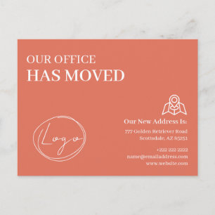 Carte Postale Nous Avons Déménagé Changement d'Adresse de l'Entr