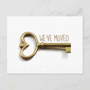 Carte Postale Nous avons déménagé dans une nouvelle maison Clé C