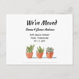 Carte Postale Nous avons déménagé Faire-part Nouvelle Adresse Ja