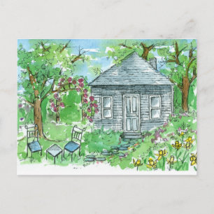 Carte Postale Nous avons déménagé Maison Daffodil Cottage Aquare