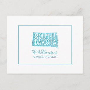 Carte Postale Nous avons déménagé   Nouvelle adresse   Dakota du