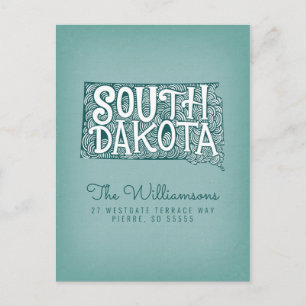 Carte Postale Nous avons déménagé   Nouvelle adresse   Dakota du