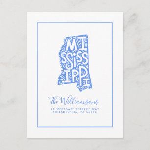 Carte Postale Nous avons déménagé   Nouvelle adresse   Mississip