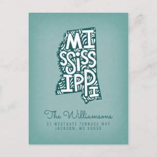 Carte Postale Nous avons déménagé   Nouvelle adresse   Mississip