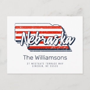 Carte Postale Nous avons déménagé   Nouvelle adresse   Nebraska