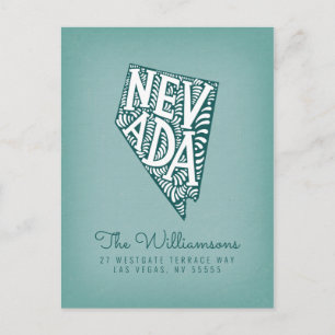 Carte Postale Nous avons déménagé   Nouvelle adresse   Nevada