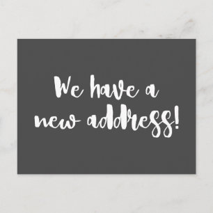 Carte Postale Nous Avons Déménagé Une Nouvelle Maison   Brosse e