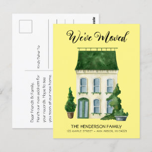 Carte Postale Nous avons déménagé une nouvelle maison Faire-part