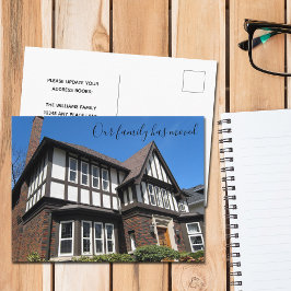 Carte Postale Nous avons déplacé la photo de maison personnalisé