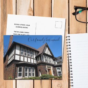 Carte Postale Nous avons déplacé la photo de maison personnalisé